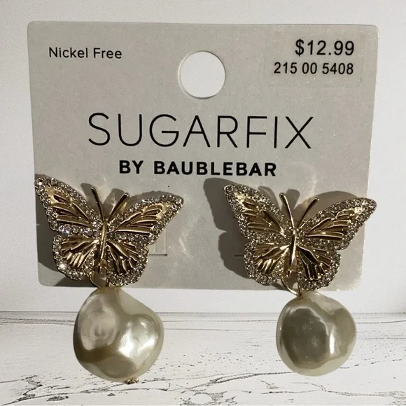 Sugarfix by BaubleBar Butterfly Earrings 1599 1600 - Picture 3 of 3